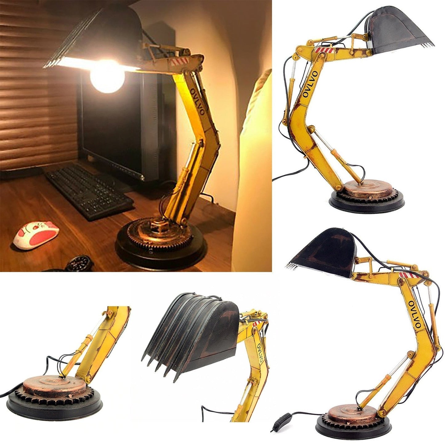 Playful Excavator Table Light